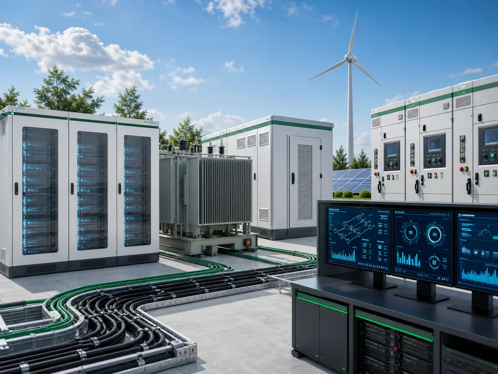 Digital energy storage and smart power distribution scene