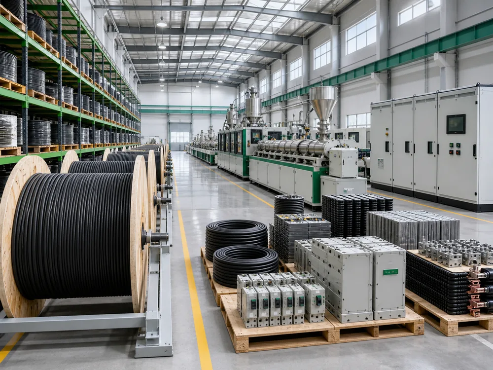 Cable manufacturing and electrical product supply area